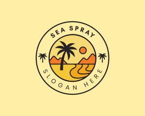 Island Beach Getaway logo design