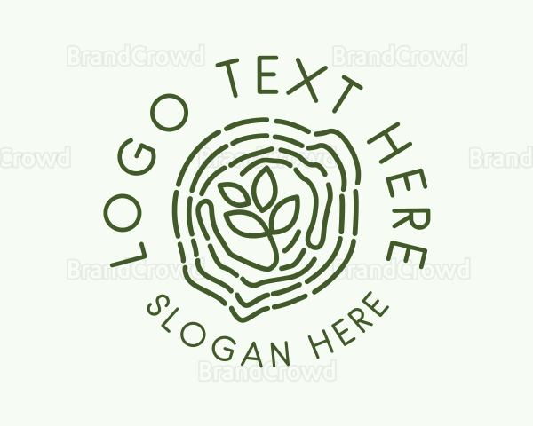 Tree Plant Garden Logo