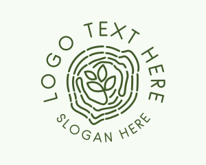 Tree Plant Garden Logo