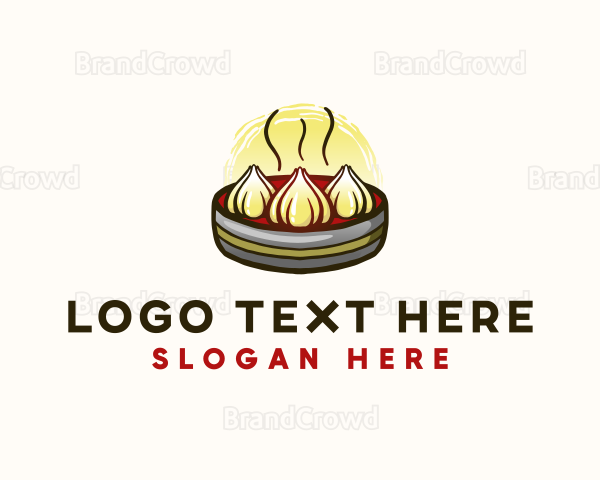 Asian Food Dumplings Logo