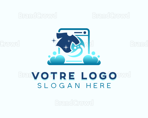 Laundry Shirt Clean Logo