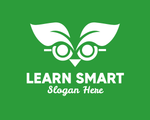 Studying - Wise Leaf Owl logo design