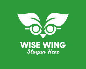 Wise Leaf Owl  logo design