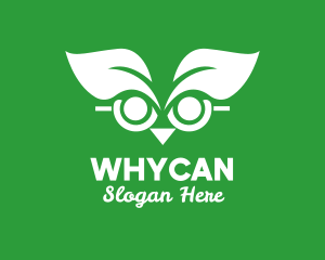 Wide - Wise Leaf Owl logo design