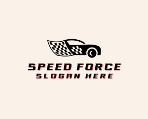 Race Car Flag logo design