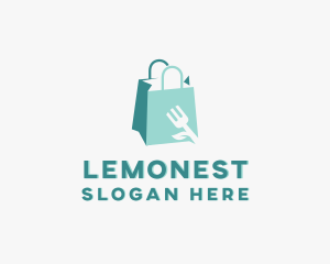 Leaf Fork Shopping Bag Logo