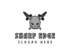 Dagger - Skull Sword Daggers logo design