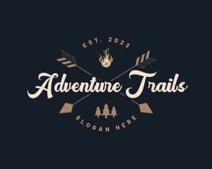 Nature Camping Adventure logo design