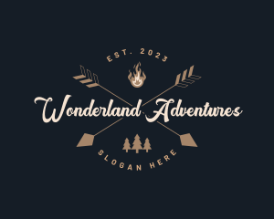 Nature Camping Adventure logo design