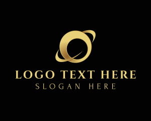 Golden - Orbit Luxe Ring Letter O logo design