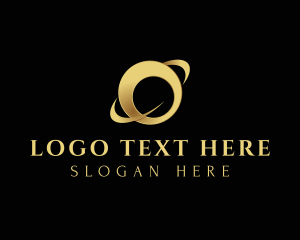 Deluxe - Orbit Luxe Ring Letter O logo design