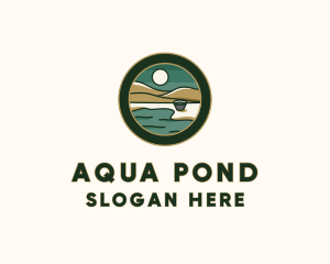 Pond - Valley Lakeside Badge logo design