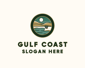 Gulf - Valley Lakeside Badge logo design