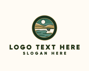 Lagoon - Valley Lakeside Badge logo design