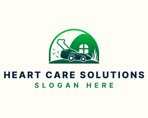 Lawn Mower Garden Care logo design