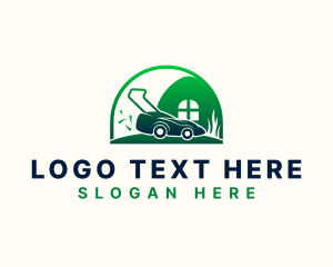 Lawn Mower Garden Care Logo