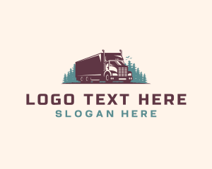 Trailer - Cargo Truck Logistics logo design