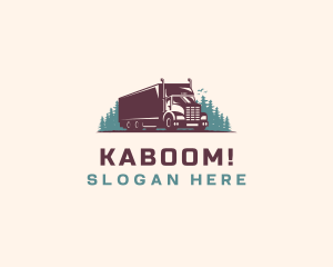 Truckload - Cargo Truck Logistics logo design