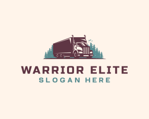 Removalist - Cargo Truck Logistics logo design