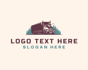 Trading - Cargo Truck Logistics logo design