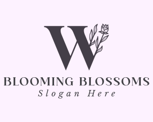 Blooming - Blooming Flower Letter W logo design