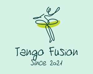Tango - Ballet Dancer Studio logo design
