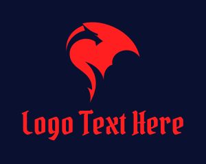 Medieval - Medieval Gaming Dragon logo design