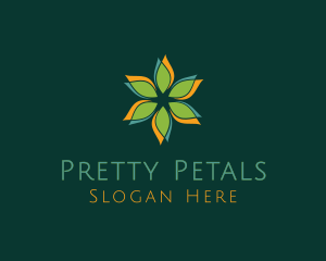 Botanical Flower Petal logo design