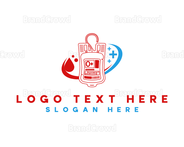 Medical Blood Donation Logo