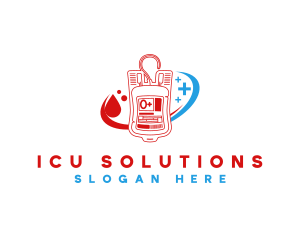 Icu - Medical Blood Donation logo design