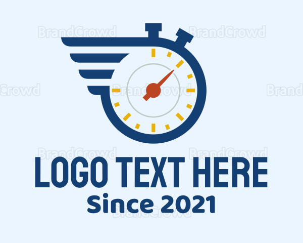 Stopwatch Timer Wing Logo