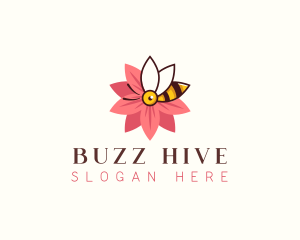 Bee - Bee Flower Insect logo design