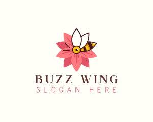 Insect - Bee Flower Insect logo design