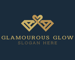 Glamourous - Love Diamond Jewelry logo design