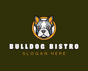 Bulldog Canine Pet logo design