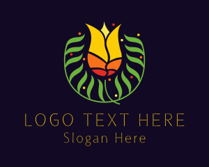 Lily - Tropical Flower Garden logo design