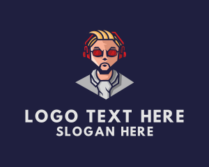 Player - Cool Gamer Guy logo design