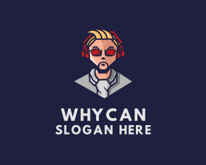 Game Stream - Cool Gamer Guy logo design