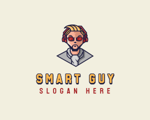 Cool Gamer Guy logo design