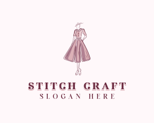 Seamstress - Boutique Dress Seamstress logo design