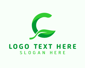 Eco Friendly - Leaf Gardening Letter C logo design