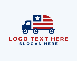 Express - American Trailer Truck logo design