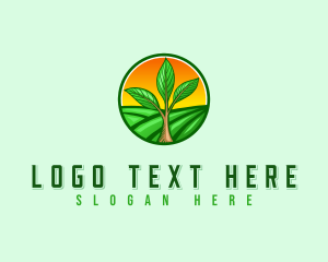 Produce - Tree Agriculture Landscaping logo design