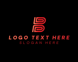 App - Consulting Tech Letter B logo design