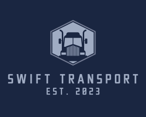 Haulage Transport Truck logo design