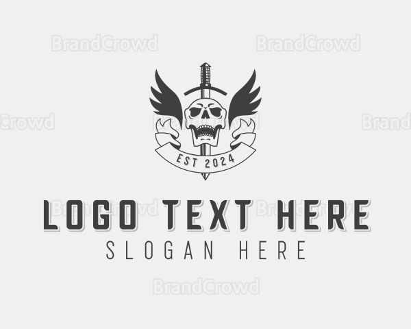 Skull Hunter Sword Logo