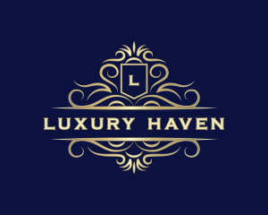 Deluxe Decorative Luxury logo design