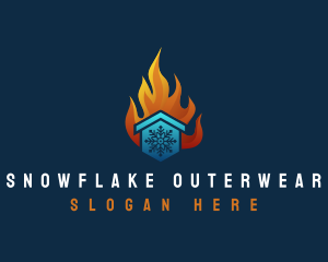 Snowflake Fire House logo design