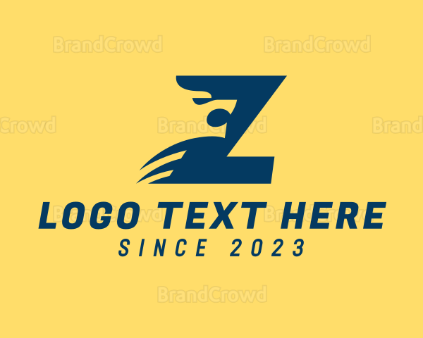 Blue Lion Letter Z Logo