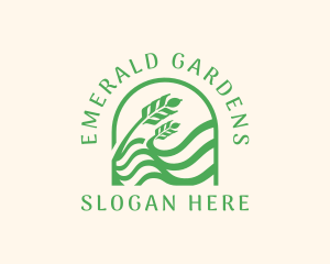 Nature Lawn Gardening logo design